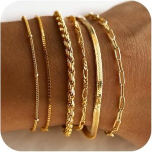 DEARMAY Gold Bracelets for Women